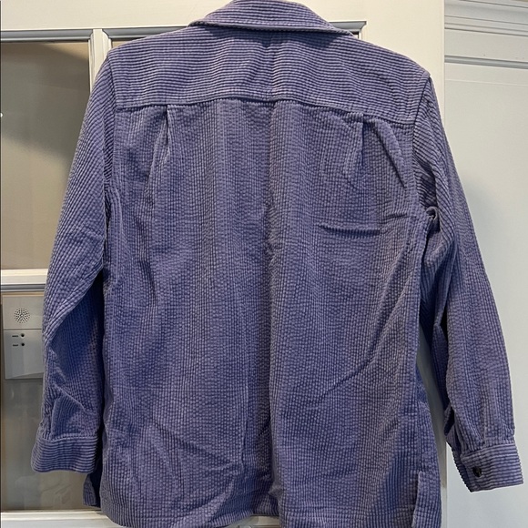 L.L. Bean Purple Corduroy Shirt Jacket - Picture 8 of 10